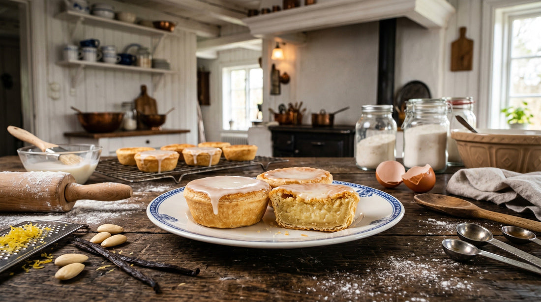 Authentic Swedish Mazariner (almond tarts) with white glaze – classic Nordic fika pastry | Swedish Cravings
