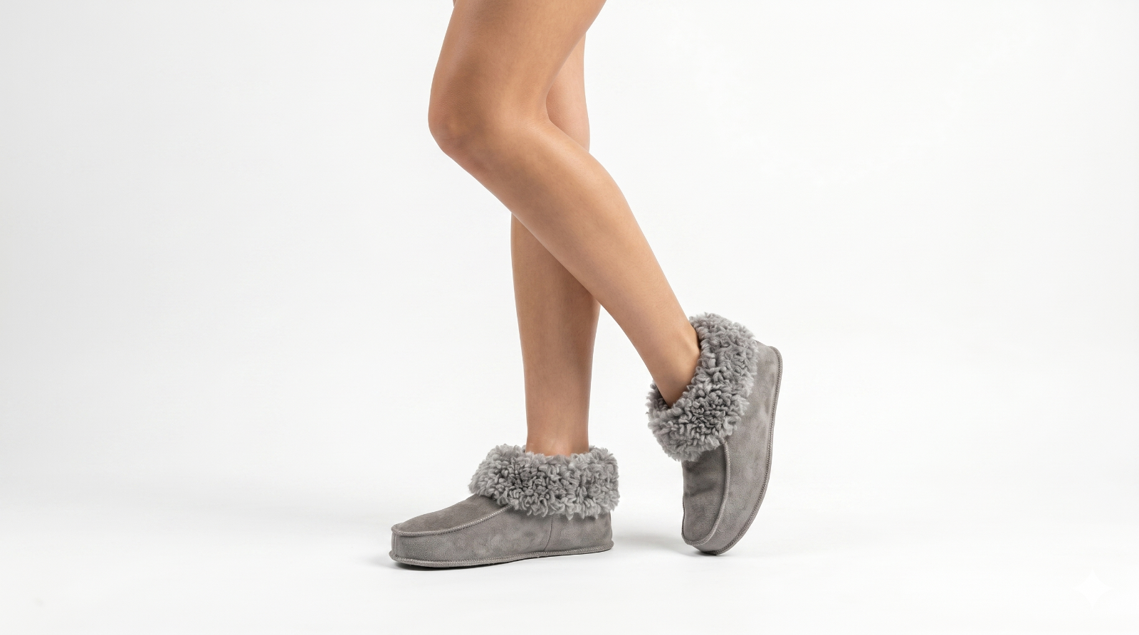 Sheepskin Slippers – Warm Wool-Lined House Slippers with Genuine Sheepskin Collar | Cozy Indoor Footwear for Women &amp; Kids