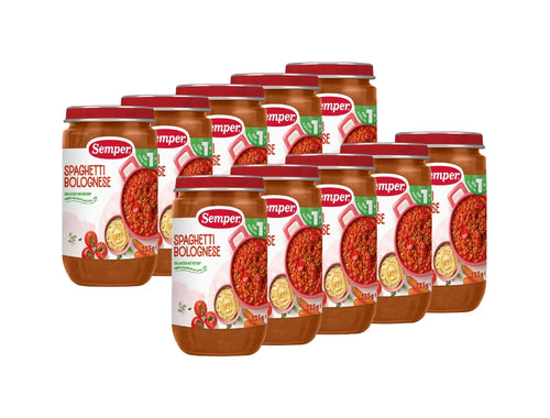 10 x Semper Spagetti Bolognese – Swedish Pasta & Beef Meals for Toddlers from 1 Year, 10 x 235g