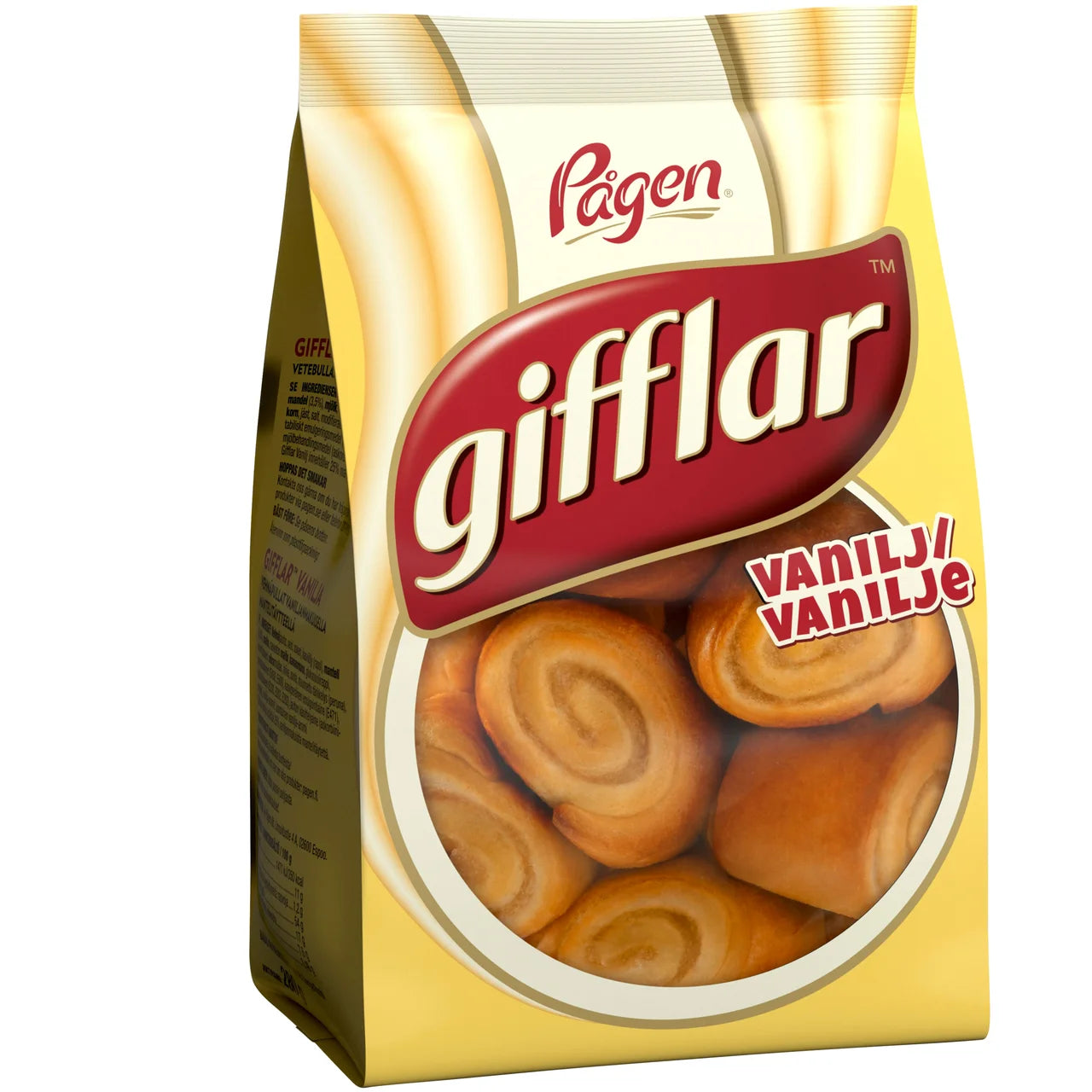 3 Bags of Pågen Gifflar Vanilla Rolls 280g (9.87 oz) – Authentic Swedish Mini Vanilla Pastries