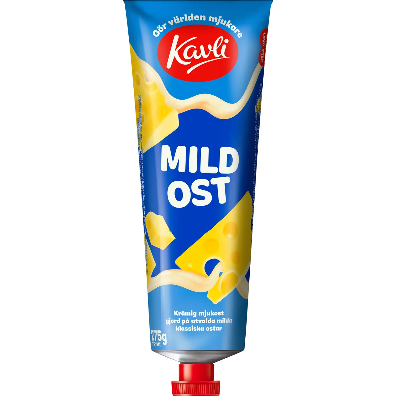 2 Tubes of Kavli Mildost Cheese Spread 275g (9.70 oz) – Authentic Swedish Mild Creamy Cheese Spread