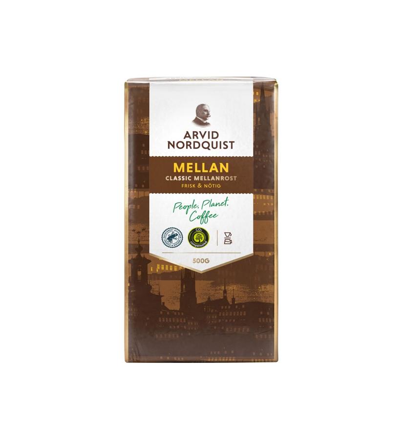 4 Packs of Arvid Nordquist Coffee Medium Roast, Mellanbrygg 500g (17.63oz), Swedish coffee, Scandinavian coffee