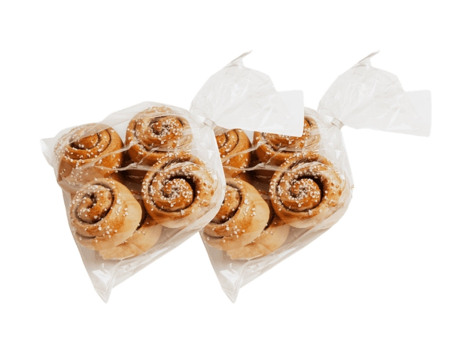 2 x Urshultsbagarn Kanelsnäckor 8-Pack 360g – soft Swedish cinnamon buns in spiral shape from Småland

