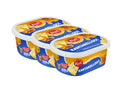 3 x Kavli KantarellOst 330g – three blue and yellow Swedish chanterelle cream cheese spread tubs stacked together, Kavli logo, golden chanterelle mushroom and cheese illustrations, 15% fat, 330g each, 990g total, produced in Sweden
