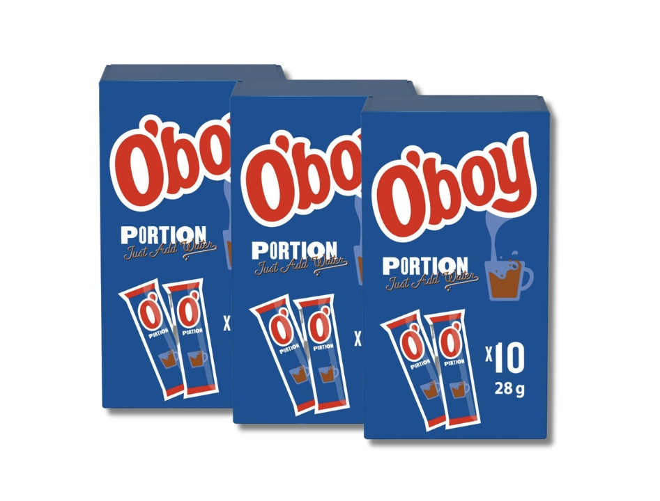 3 x O'boy Vattenlöslig Portionsförpackning – 30 individual sachets of Swedish instant chocolate drink mix, just add water

