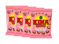4 x Fazer Kina Snacks Hallon 140g bags – crispy raspberry chocolate-coated wheat puffs from Fazer

