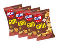 4 x OLW Grillchips 275g – Swedish Grill-Flavoured Potato Chips Multipack, 1,100g (38.8 oz)