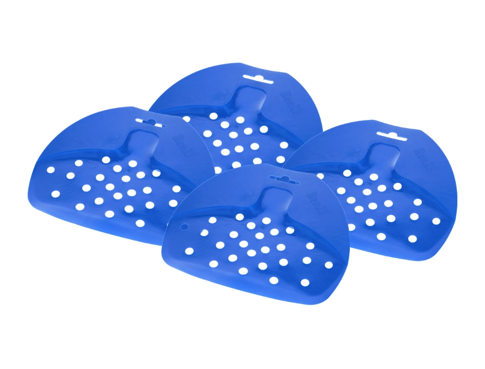 4 x Renzi Slaskrensare Swedish sink scrapers and food waste scoops – lightweight perforated polypropylene kitchen tools, made in Sweden, available in assorted colours
