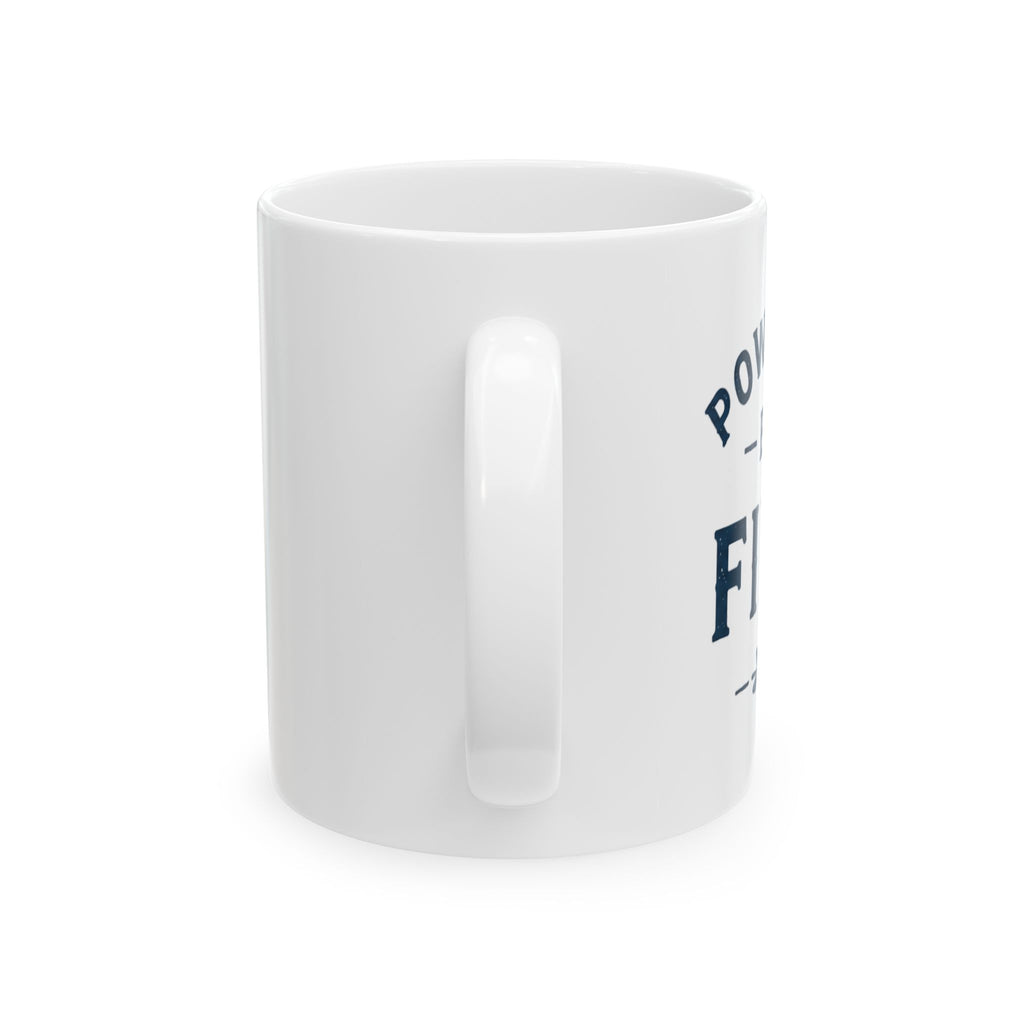 Powered by Fika™ Ceramic Coffee Mug – Premium Swedish Coffee Mug for Everyday Fika