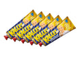 5 x Kalles Randiga Ägg 285g tubes – Swedish mild-smoked kaviar, cream cheese and egg spread with yellow and blue striped packaging, made in Sweden

