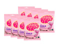 8 x BUBS Strawberry Vanilla Ovals 90g bags – Swedish sour foam candy with strawberry and vanilla flavour, vegan and gelatin-free
