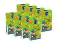 8 x Fazer Palle Kuling Fruktpastiller Tablettask 38g – eight green candy boxes arranged in two rows showing the Palle Kuling captain character and colorful fruit dot illustrations, Fazer logo, soft fruit pastilles in pear, orange, raspberry & pineapple, 304g total
