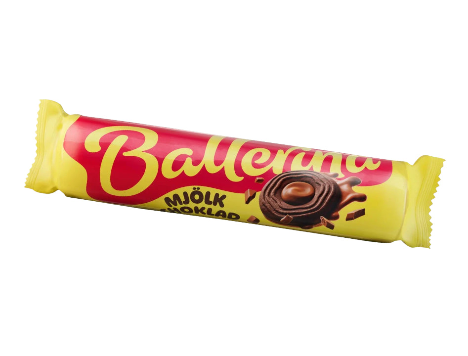 Ballerina Mjölkchoklad 205g Swedish cocoa sandwich cookies with smooth creamy milk chocolate filling