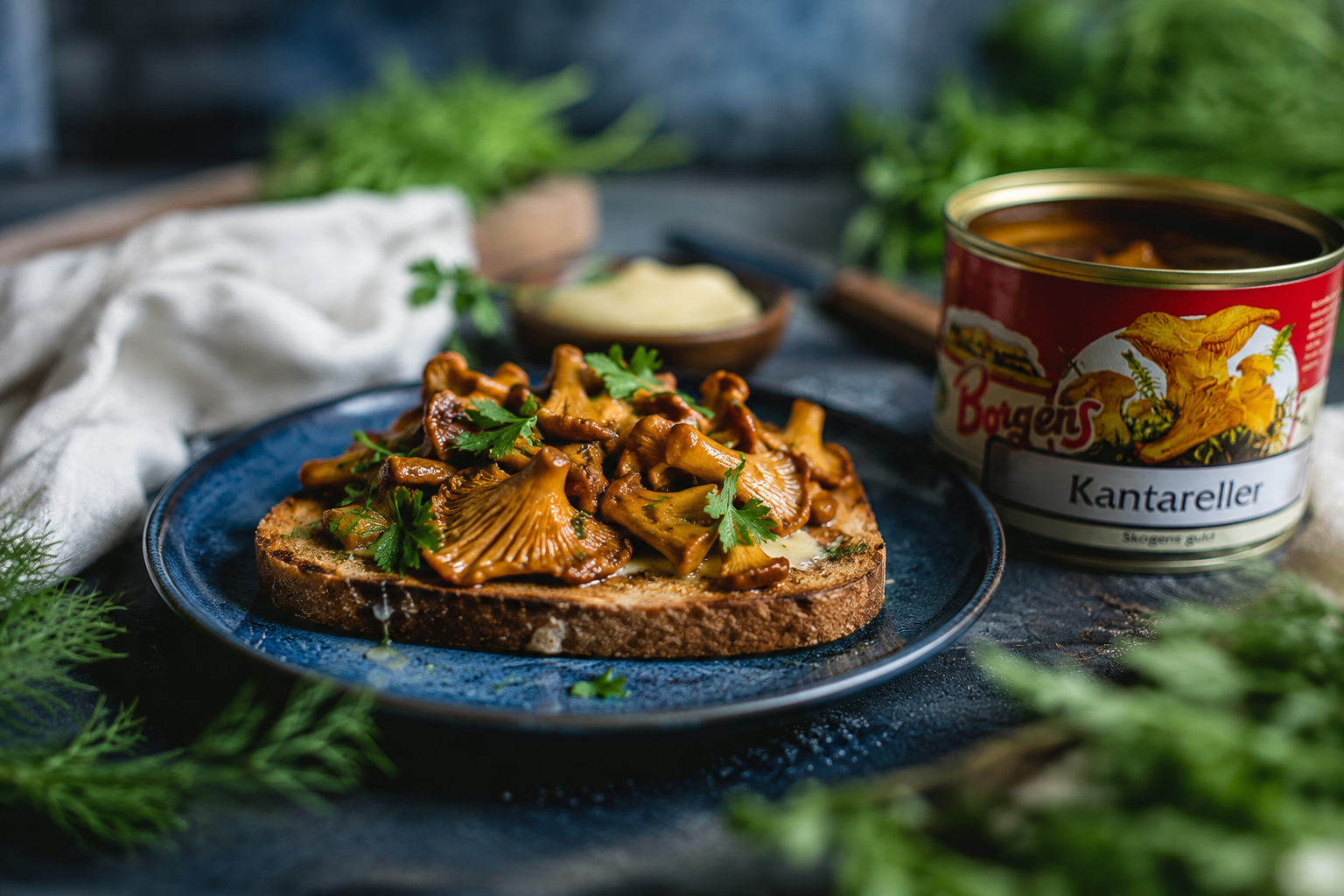 Borgens Chanterelles in Water 2 × 200g (2 × 7.05 oz) – Authentic Swedish Whole Chanterelle Mushrooms