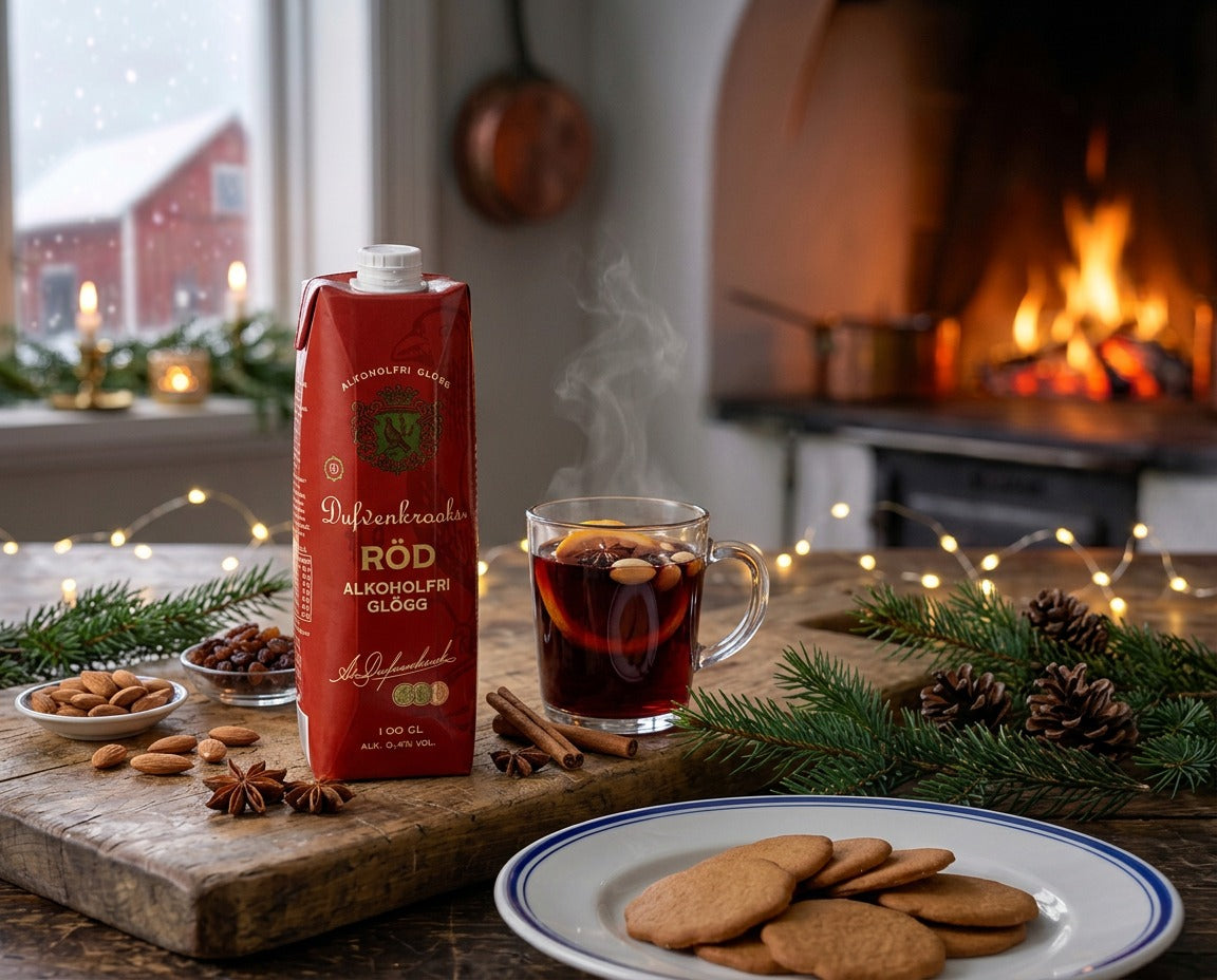 Dufvenkrooks Alkoholfri Röd Glögg 1000ml 33.8 fl oz Swedish alcohol-free Christmas glögg