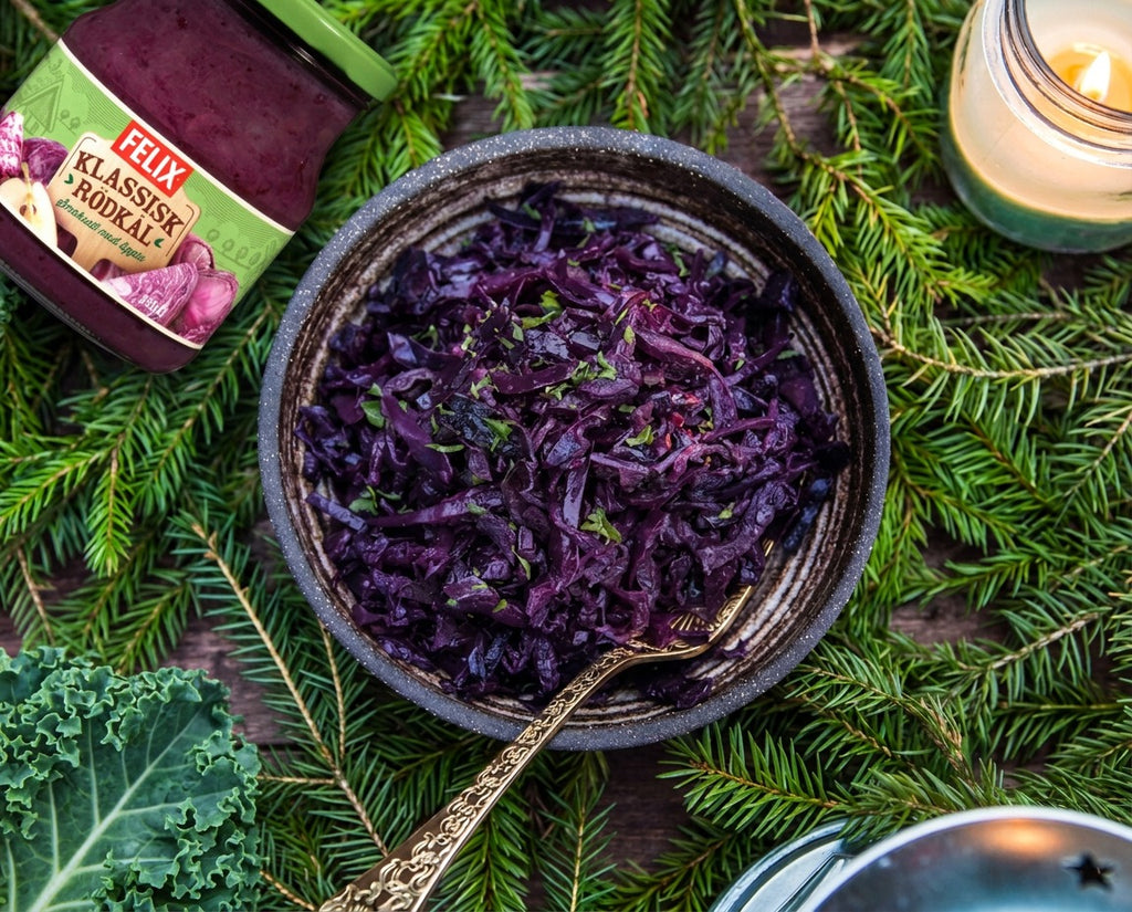 Felix Klassisk Rödkål 550g 19.4 oz classic Swedish sweet and sour red cabbage with apple