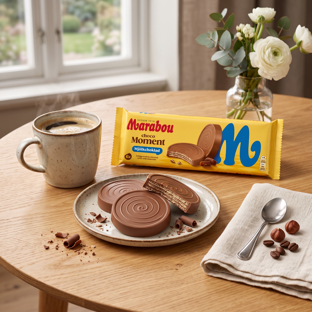 2 Packs of Marabou Choco Moment Milk Chocolate 180g (6.35 oz) – Crispy Wafer & Chocolate Cream Bites