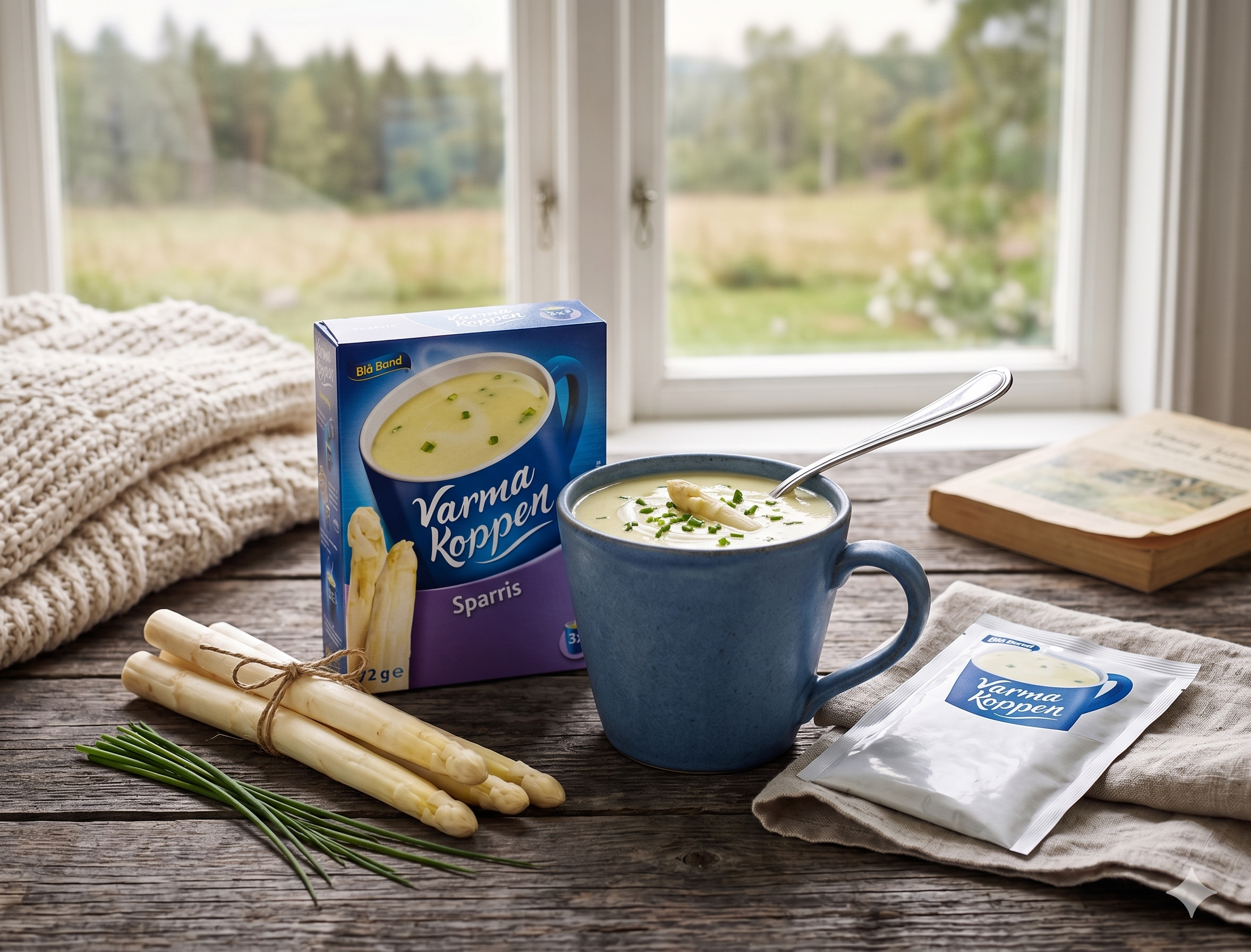 Blå Band Varma Koppen Asparagus Soup Mix 72g (2.53 oz) – Creamy Swedish Instant Asparagus Soup