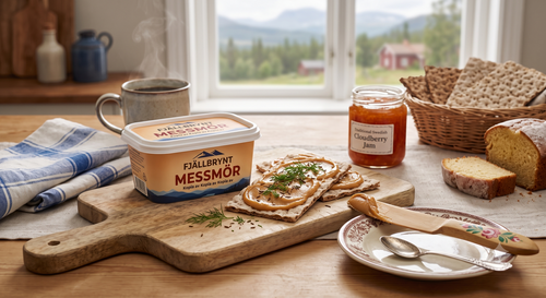 2 x Fjällbrynt Messmör Original 5% 450g (15.87 oz) – Authentic Swedish Whey Cheese Spread
