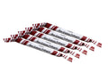 Grenna Polkagriskokeri Äkta Gränna Polkagris 5 x 50g – Handmade traditional Swedish peppermint rock candy sticks from Gränna

