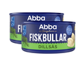 2 Cans of Abba Fiskbullar i Dillsås 375g (13.23 oz) – Authentic Swedish Fish Balls in Creamy Dill Sauce