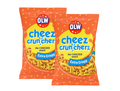 2 Bags of OLW Cheez Cruncherz 225g (7.93 oz) – Authentic Swedish Crispy Cheese Snacks