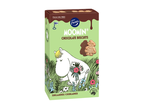 2 Packs of Fazer Moomin Chocolate Biscuits 175g (6.17 oz) – Authentic Nordic Chocolate Biscuits with Moomin Characters