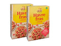 2 x Havrefras Strawberry Oat Pillows Cereal 300g (10.58 oz) – Authentic Scandinavian Whole Grain Breakfast Cereal