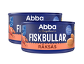 2 Cans of Abba Fiskbullar i Räksås 375g (13.23 oz) – Authentic Swedish Fish Balls in Shrimp Sauce