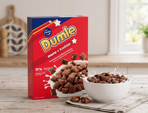 2 x Fazer Dumle Muro Cereal 375g (13.22 oz) – Finnish Crispy Caramel Filled Breakfast Cereal