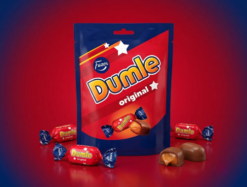 2 x Fazer Dumle Fudge 200g (7.05 oz) – Finnish Milk Chocolate Covered Caramel Fudge