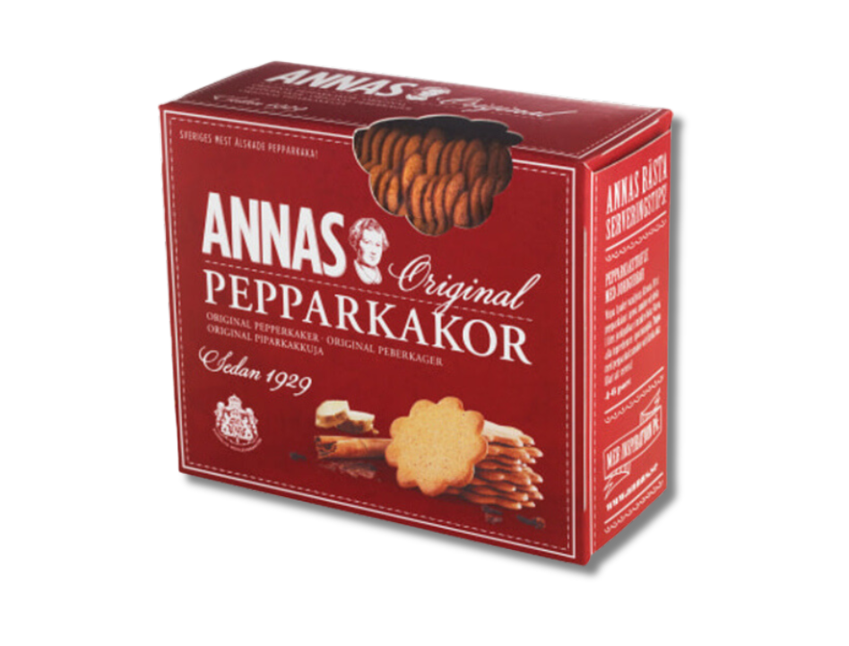 2 x Annas Pepparkakor Original 300g (10.58 oz) – Authentic Swedish Ginger Snaps