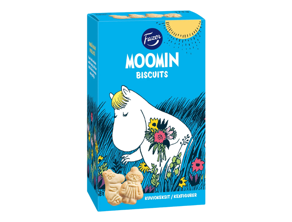 2 Packs of Fazer Moomin Biscuits 175g (6.17 oz) – Authentic Nordic Butter Biscuits with Moomin Characters