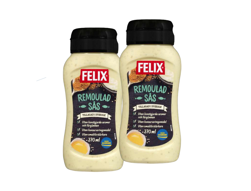 2 Bottles of Swedish Remoulade Sauce - Felix Remouladsås 370 ml (13.05 oz), Felix Remoulade Sauce, Swedish Food, Danish, Swedish Sauce,