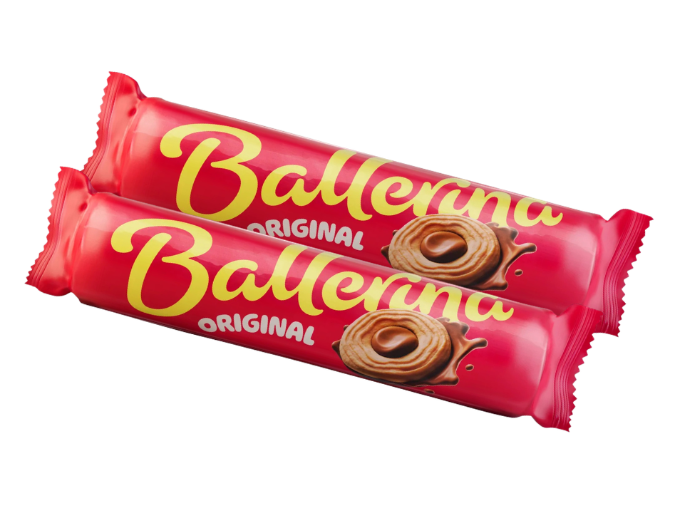 2 x Göteborgskex Ballerina Original Chocolate-Filled Biscuits 205g (7.23 oz) – Authentic Swedish Chocolate Sandwich Cookies