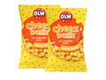 2 Bags of OLW Cheez Balls 225g (7.93 oz) – Authentic Swedish Crispy Cheese Snacks