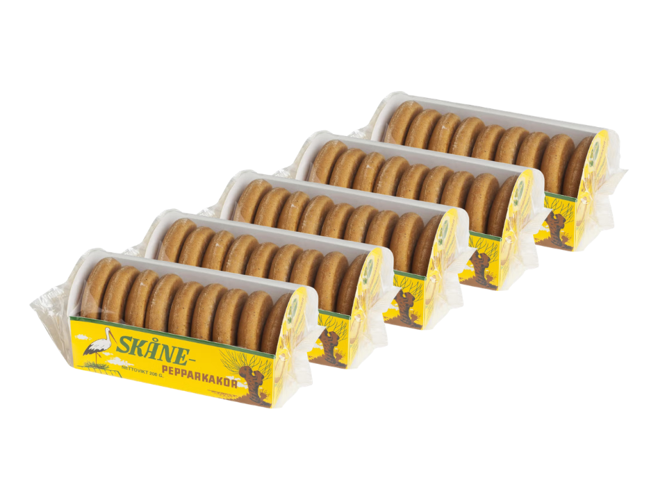 5 Pack Gille Skåne Soft Ginger bread, Skåne Pepparkakor 200g (7.05 oz), christmas cookies, swedish food, scandinavian food, ginger bread