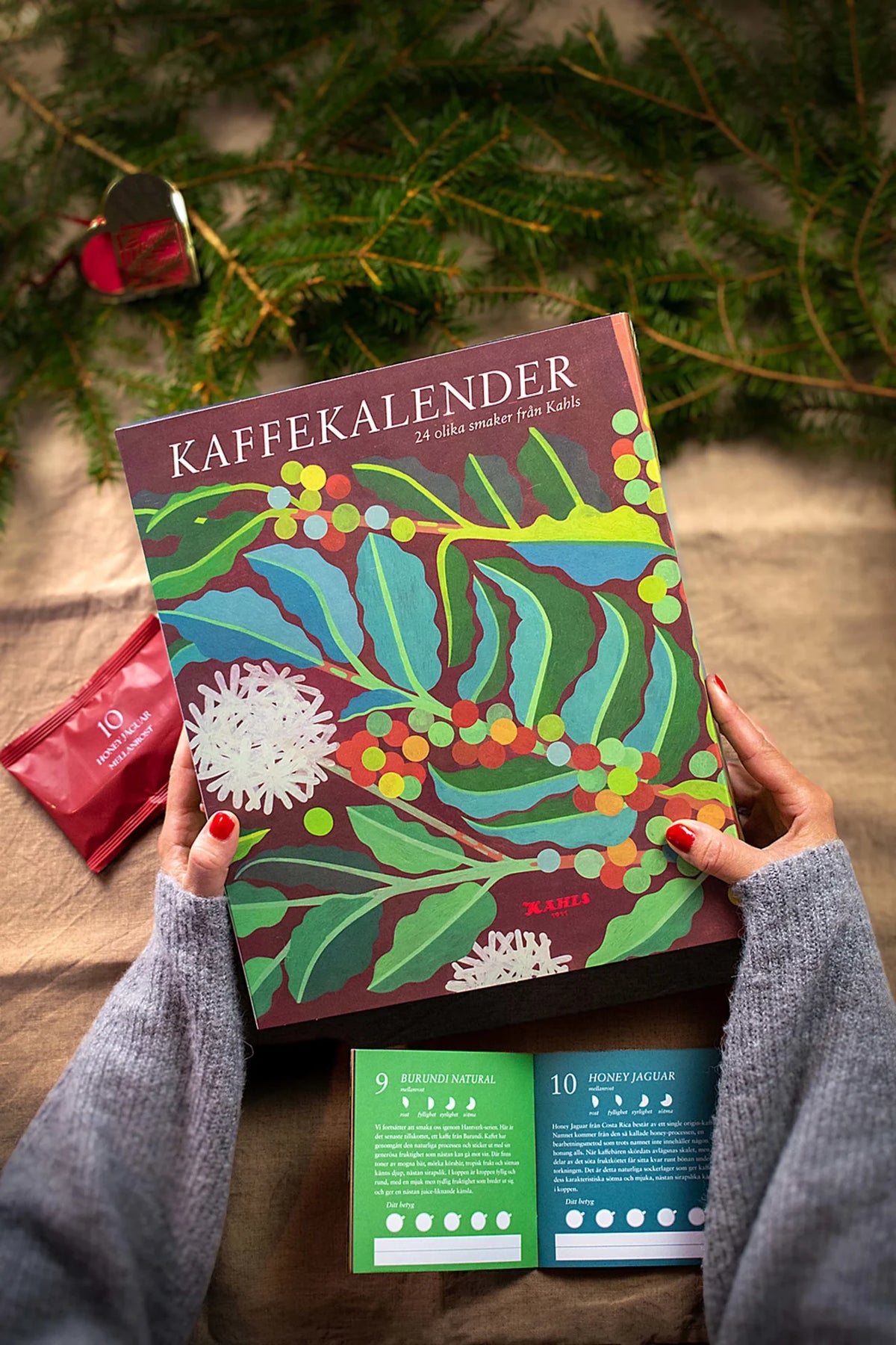 Kahls Kaffekalender 2026 Swedish coffee Advent calendar with 24 different ground coffees