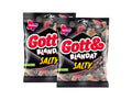 Malaco Gott & Blandat Salt 2 × 210g (2 × 7.41 oz) – Authentic Swedish Salty Licorice & Wine Gum Candy Mix