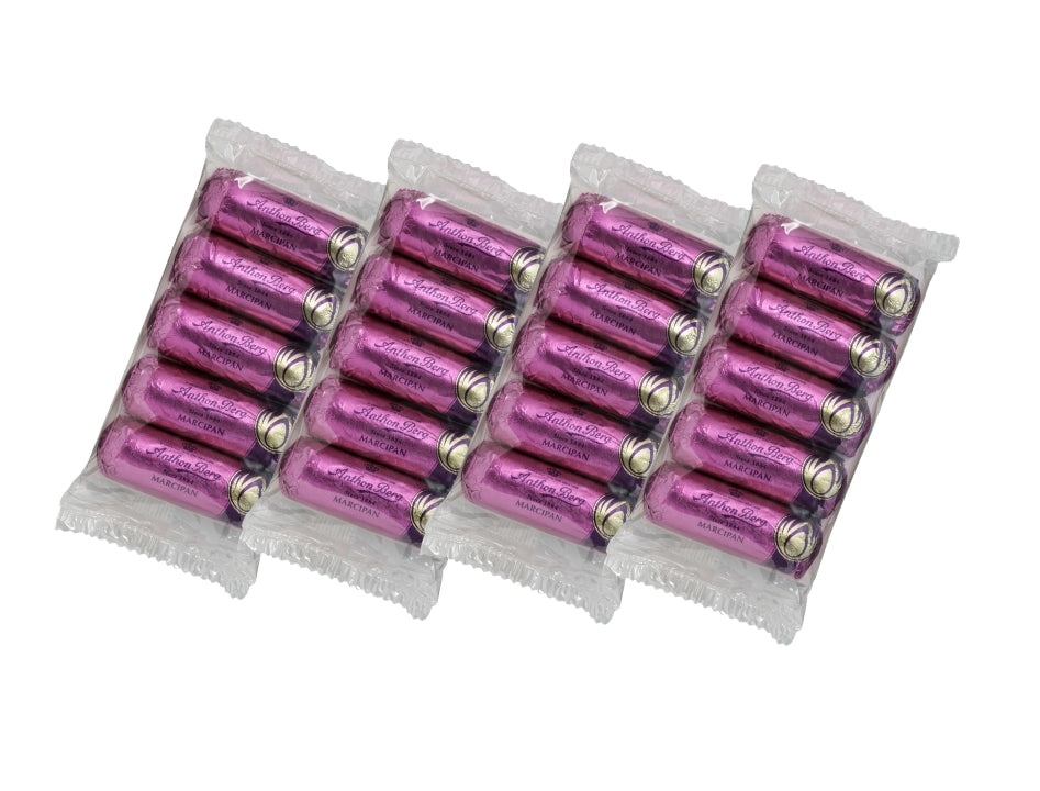 4 x Anthon Berg Marsipanbröd 5-Pack 125g (4.41 oz) – Premium Danish Dark Chocolate Covered Marzipan Bars