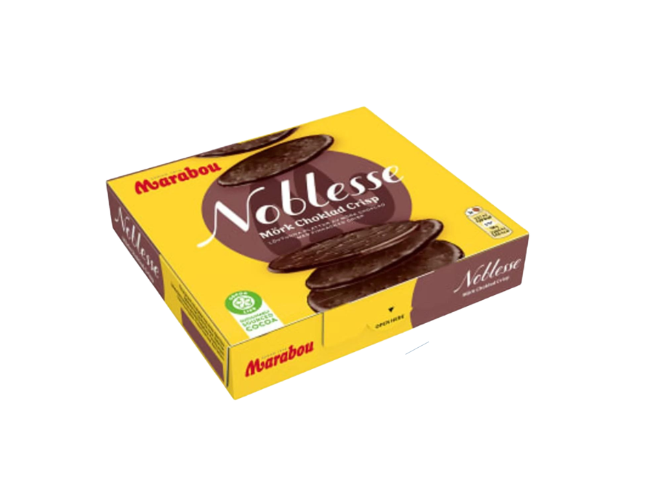 1 Box of Marabou Noblesse mörk choklad (dark chocolate) Crisp 150g (5.29 Oz) - Swedish Milk Chocolate, swedish chocolate, milk chocolate