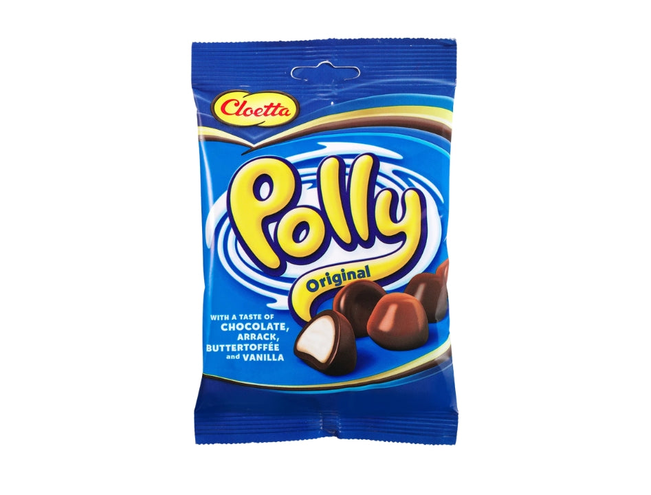 Cloetta Polly Original Blå Chocolate Candy 200g (7.05 oz) – Authentic Swedish Chocolate-Coated Foam Candy