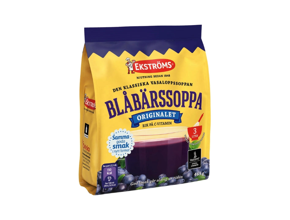 Ekströms Blåbärssoppa 465g (16.4 oz) – Authentic Swedish Blueberry Soup Mix