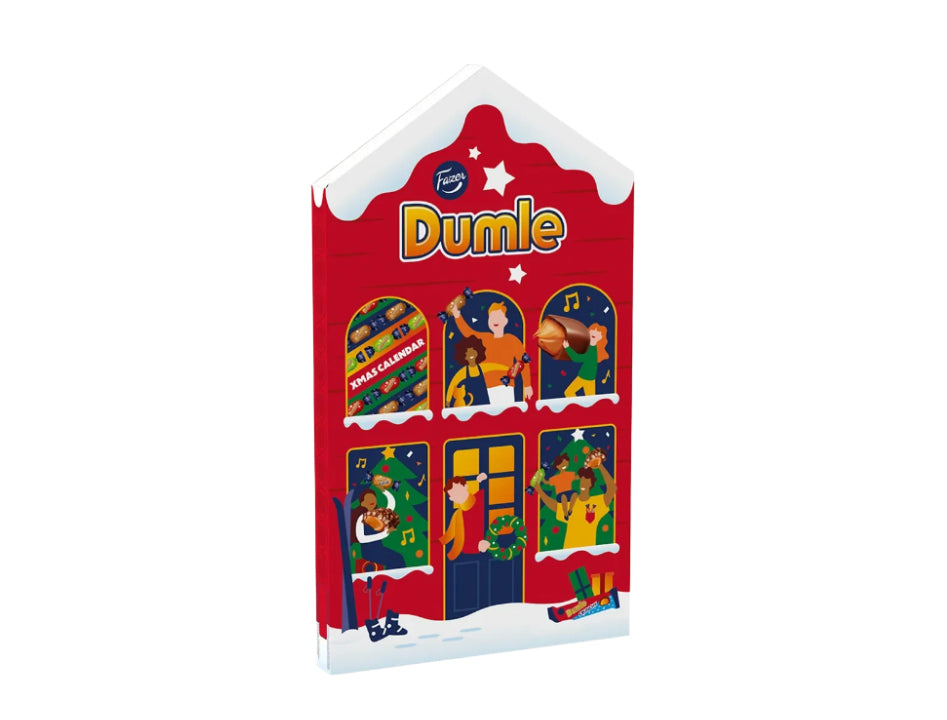 Fazer Dumle Julkalender 225g / 7.9 oz – Dumle Chocolate Advent Calendar with 24 Doors & 6 Varieties