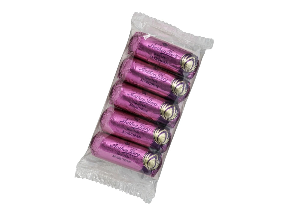 Anthon Berg Marsipanbröd 5-Pack 125g (4.41 oz) – Premium Danish Dark Chocolate Covered Marzipan Bars