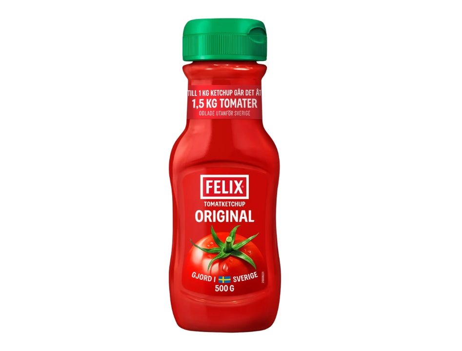 2 x Felix Original Ketchup 500g (17.64 oz) – Authentic Swedish Tomato Ketchup Made in Sweden