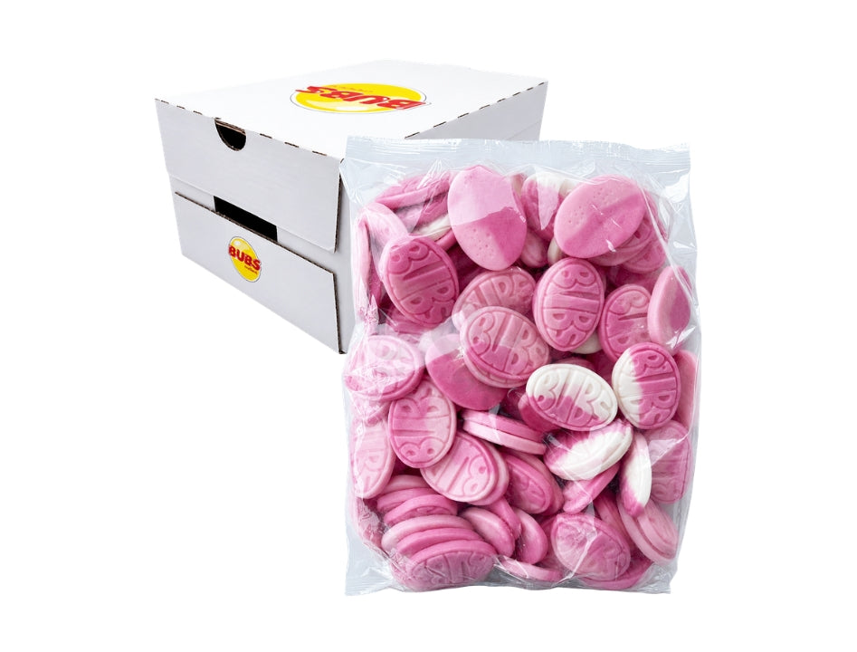 BUBS Wild Berry Pomegranate OVALS Candy 2.8kg (98.77 oz) – Authentic Swedish Vegan Soft & Chewy Candy Bulk Box