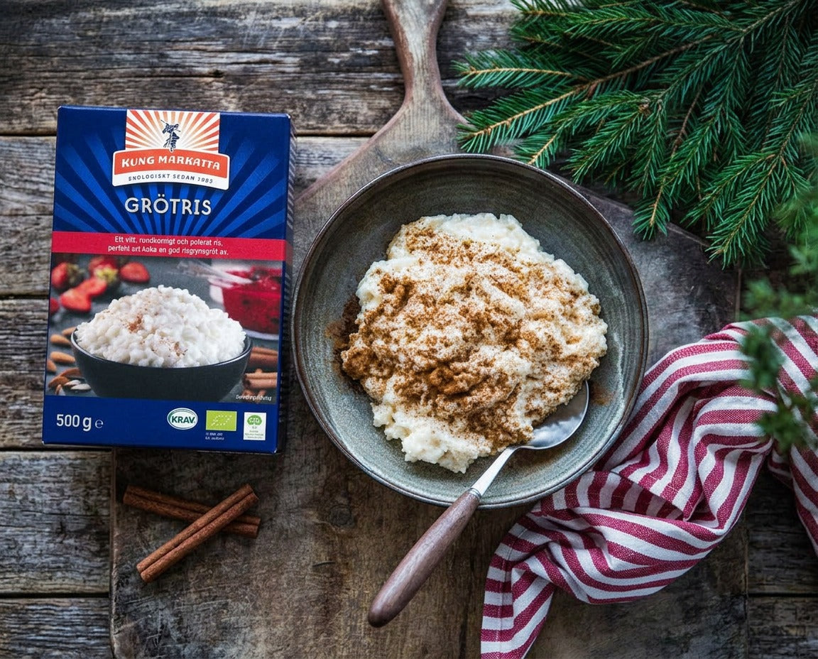 Kung Markatta Ekologiskt Grötris KRAV 500g organic short-grain rice for traditional Swedish risgrynsgröt and rice pudding