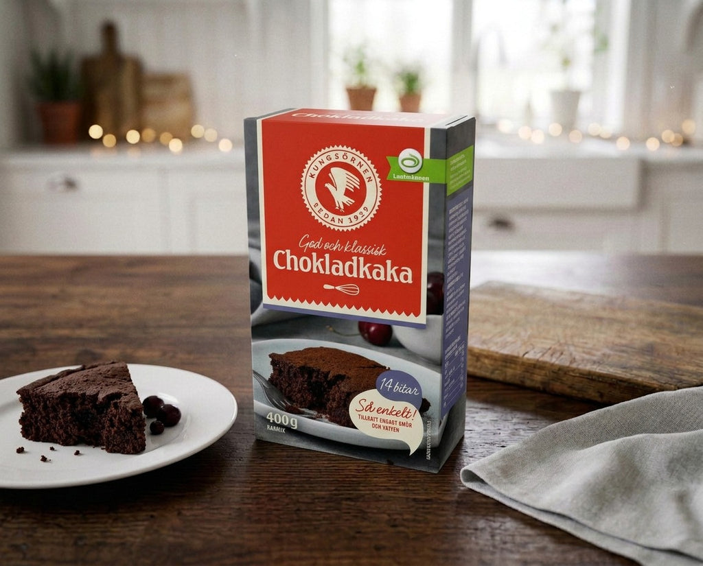 Kungsörnen Chokladkaka 400g Swedish chocolate cake baking mix with chocolate drops