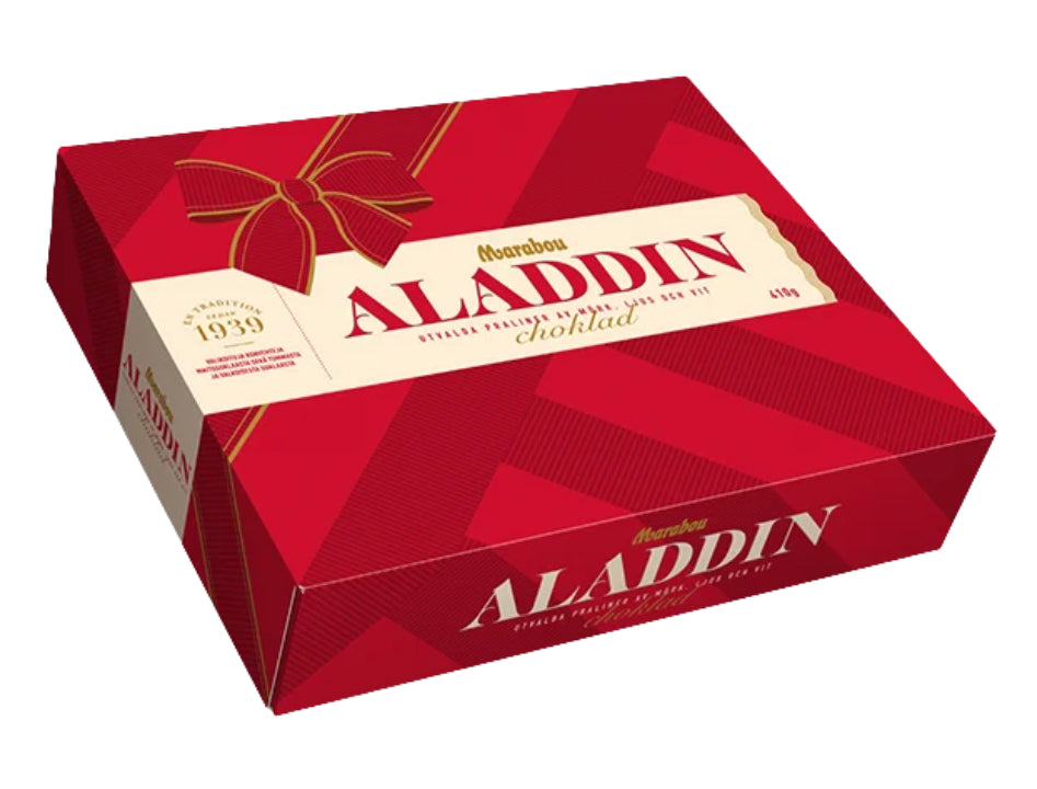 Marabou Aladdin Chokladask 410g 14.5 oz classic Swedish Christmas chocolate box with 42 assorted pralines